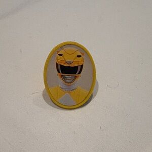 Vintage Mighty Morphin Yellow Power Ranger Plastic Ring